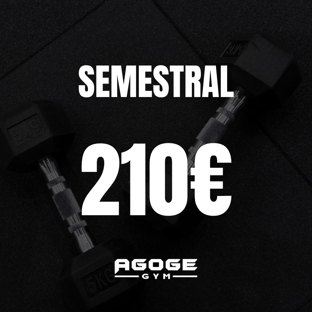 Cartel de membresía semestral de AGOGE GYM