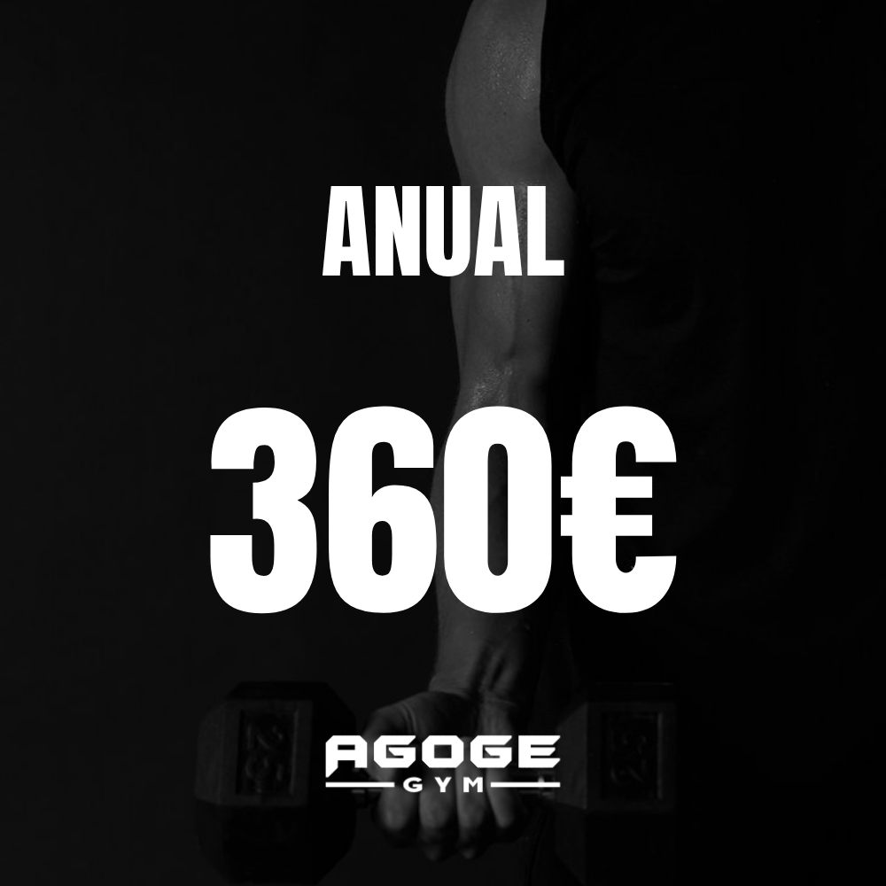 Cartel de membresía anual de AGOGE GYM